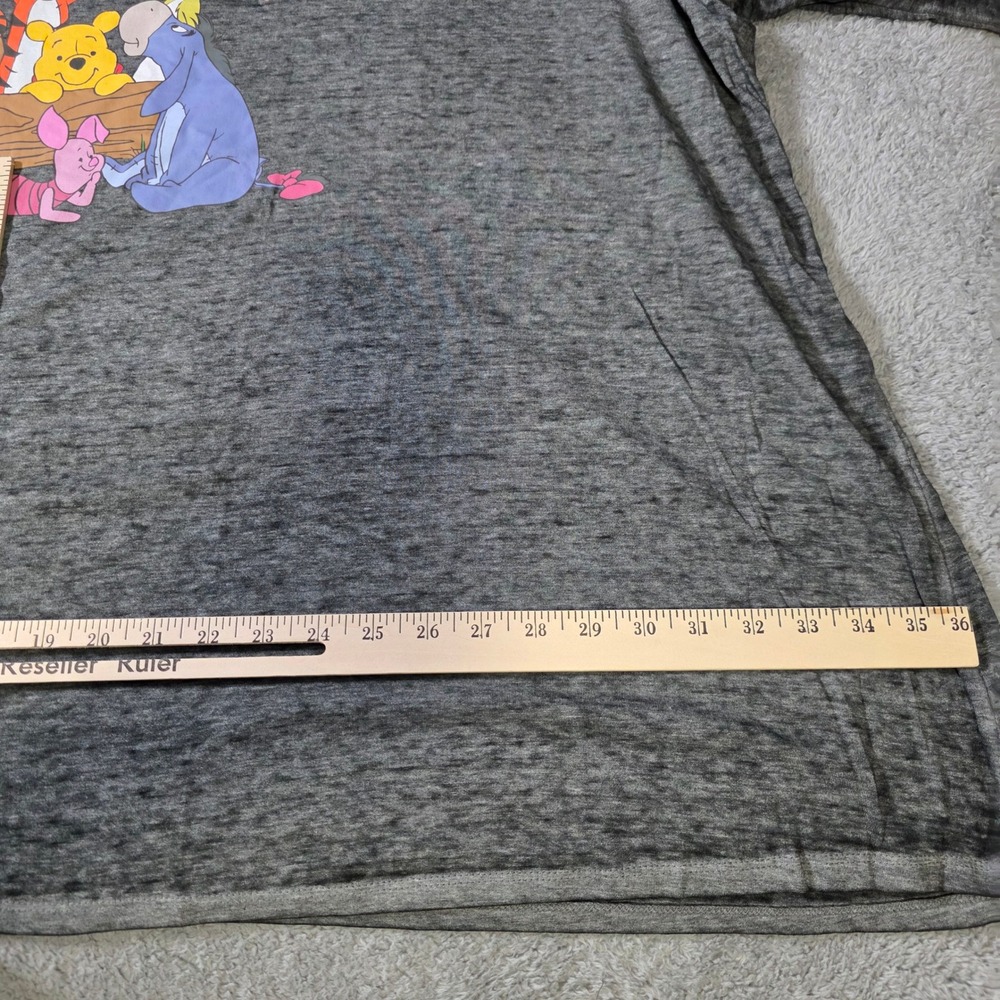 Disney Lane Bryant Womens 38/40 Top Gray Winnie the Pooh 3/4 Sleeve Graphic Tee - Picture 3 of 8